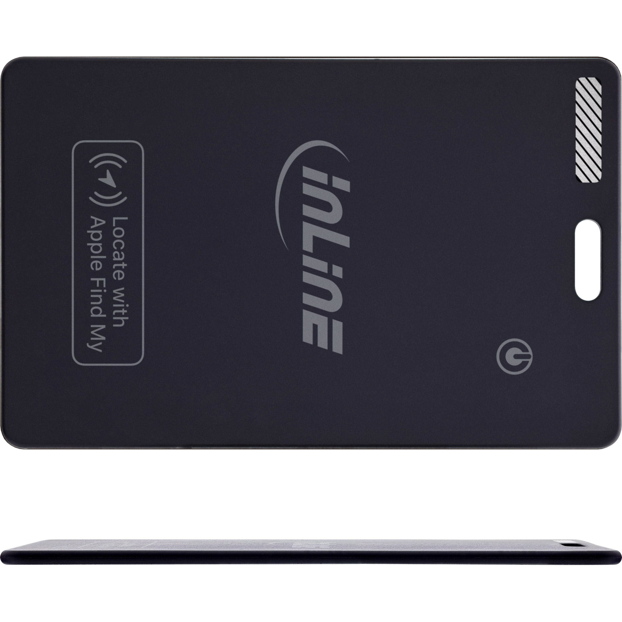 InLine® Wallet Finder, smarte Karte für die Geldbörse, Qi-Aufladung,100mAh, IPX5