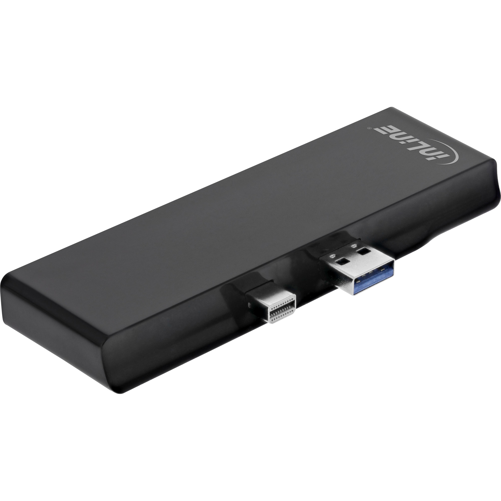 Inline® MultiHub, Surface Pro 4/5/6, 3x USB-A 3.2 Buchse, HDMI 4K, Cardreader