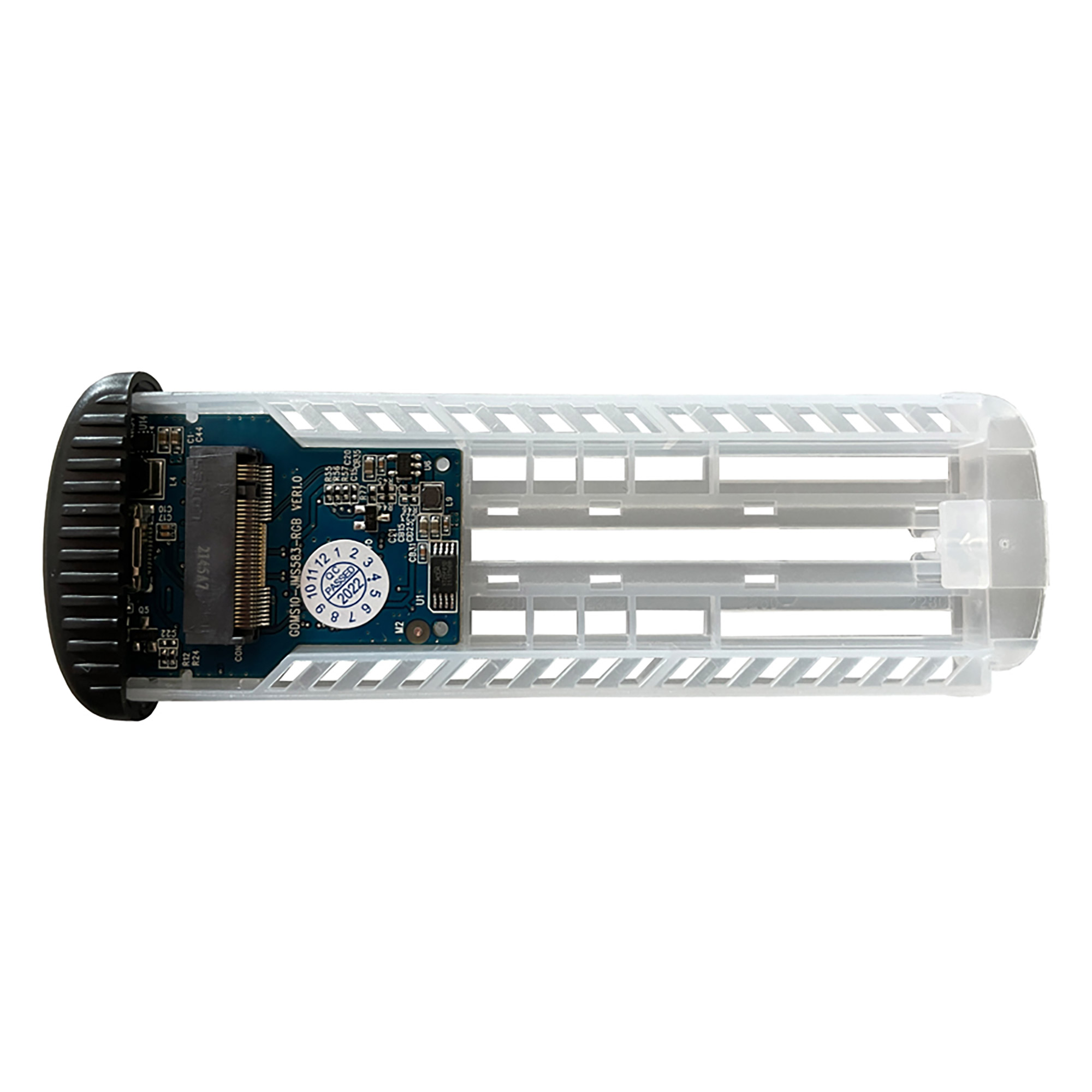 LC-Power LC-M2-C-NVME-2 M.2-NVMe-SSD-gehäuse, USB 3.2 Gen.2x1, schwarz