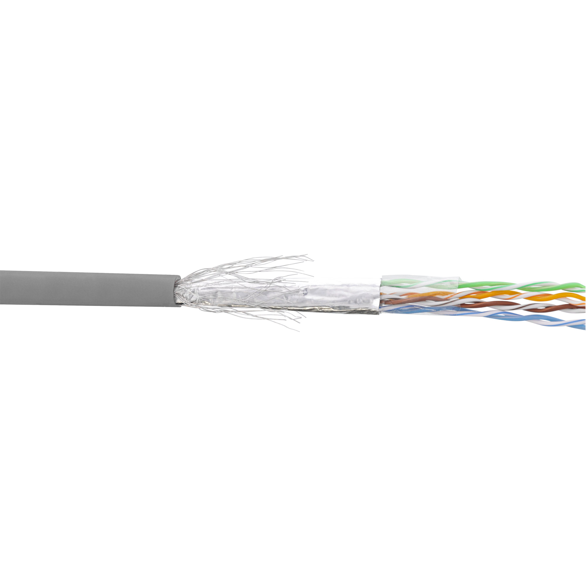 500m - Inline® Patchkabel Cat.5e, grau, SF/UTP, AWG26 CCA, PVC