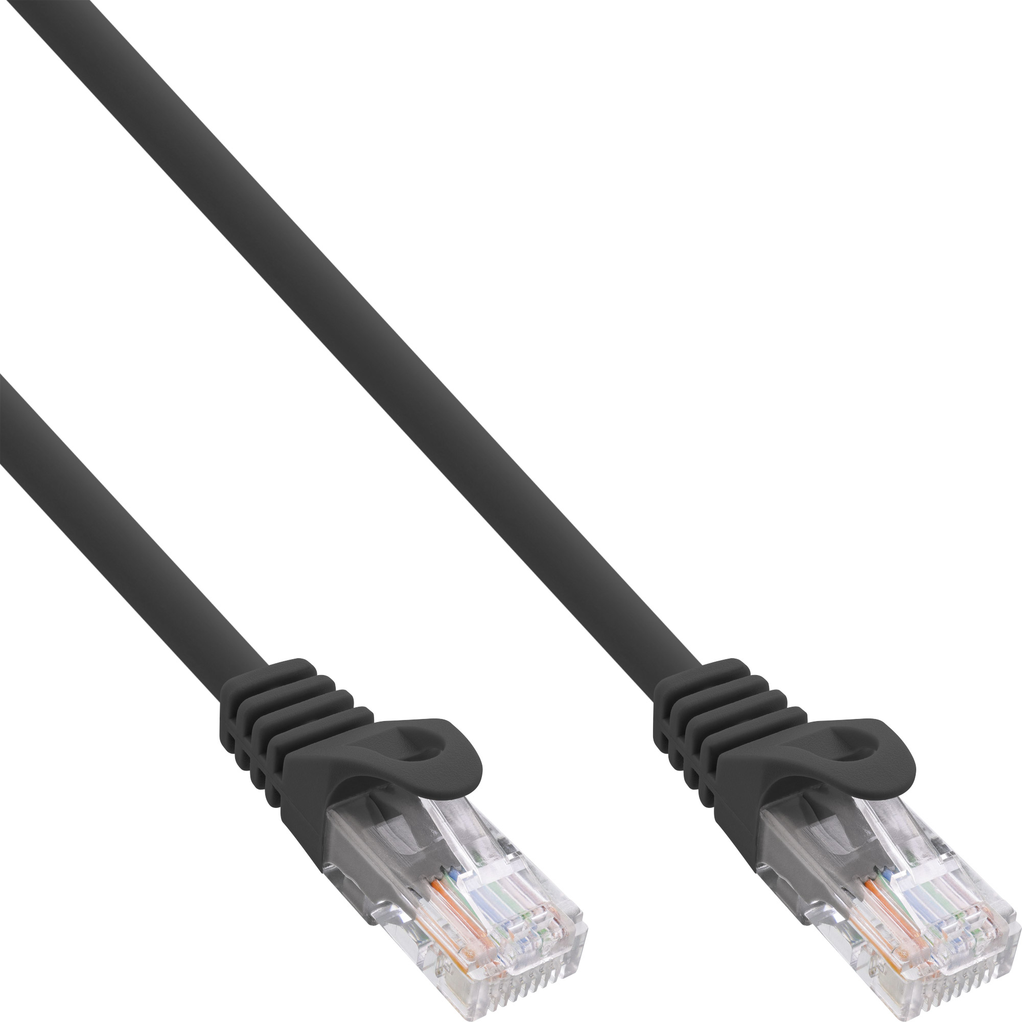 0.5m - Inline® Patchkabel, U/UTP, Cat.5e, schwarz