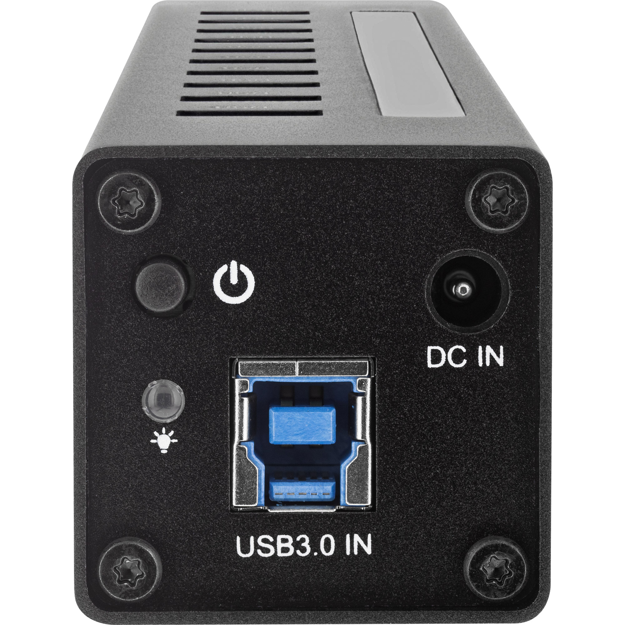 Inline® USB 3.0 Hub, 10 Port, Aluminiumgehäuse, schwarz, mit 4A Netzteil