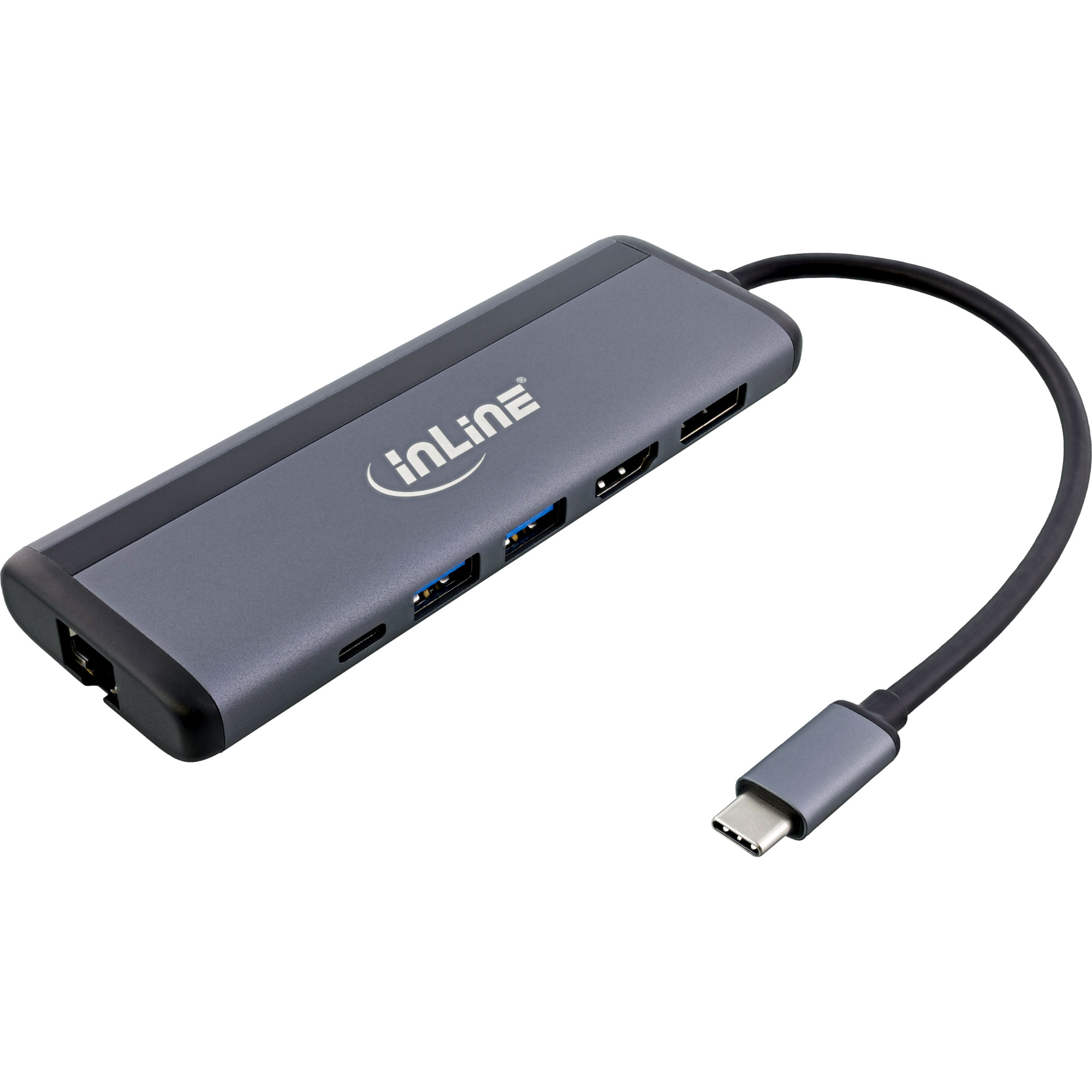 Inline® 8-in-1 USB-C Multihub, HDMI, DP, USB 3.2, PD 3.0 100W, MST
