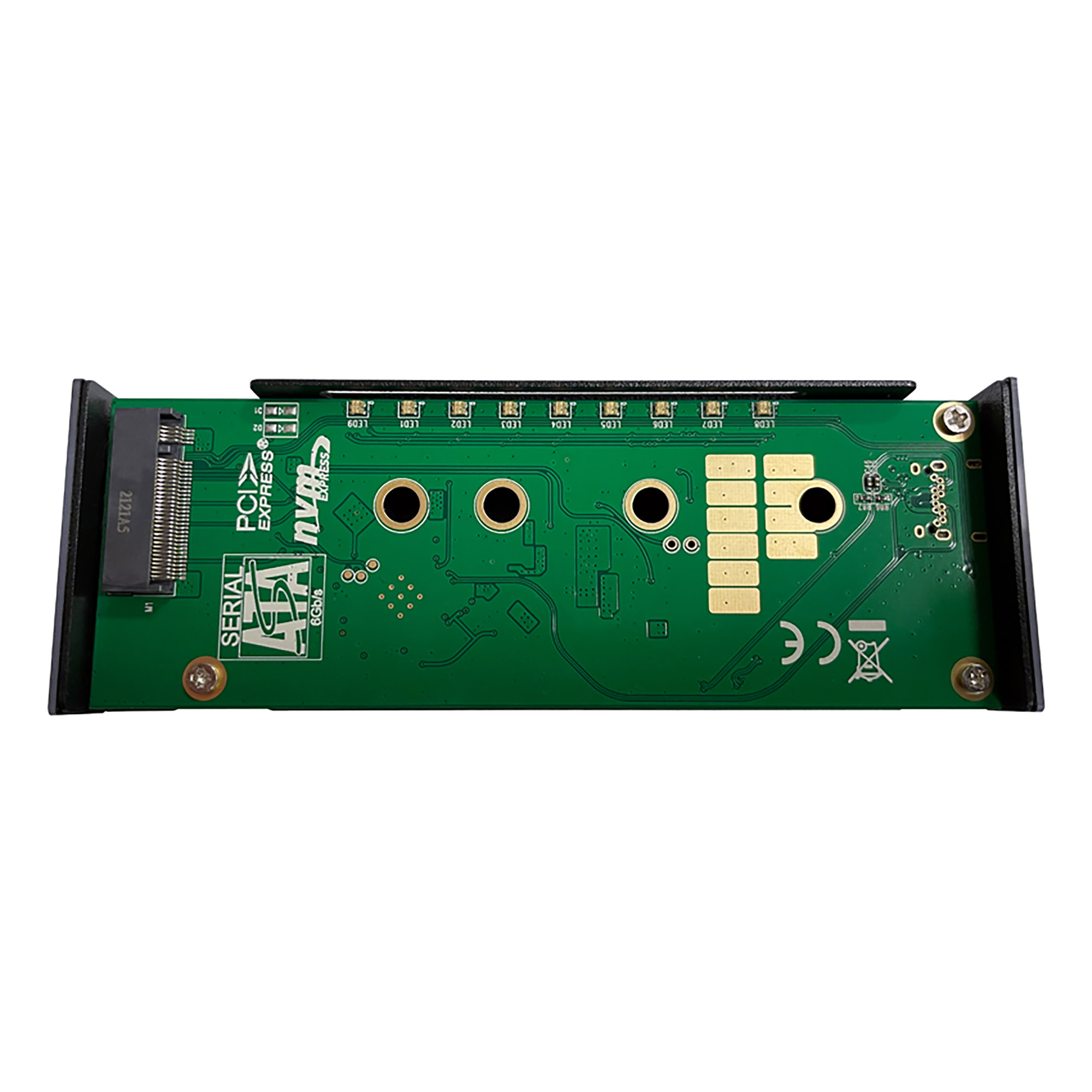LC-Power LC-M2-C-MULTI-RGB M.2-SSD-gehäuse (NVMe & SATA), USB 3.2 Gen.2x1, RGB