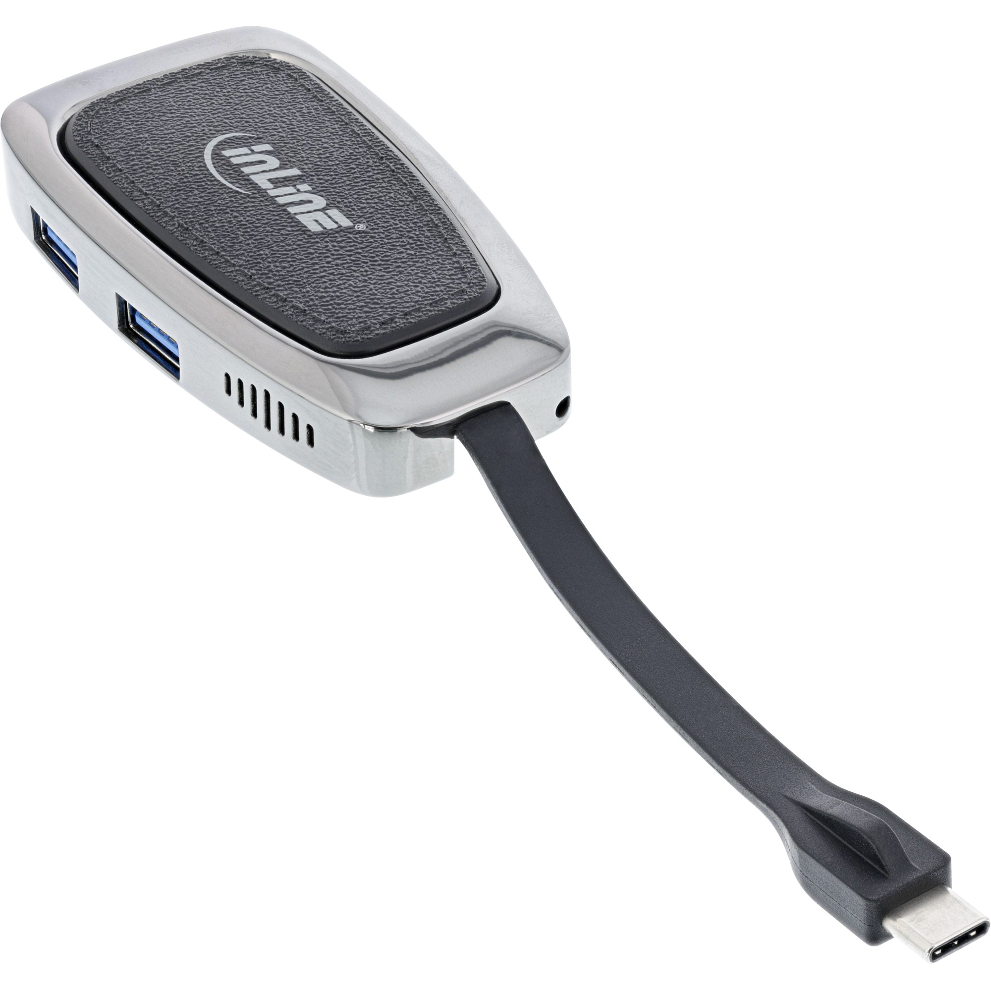 Inline® Multifunktions-Hub USB 3.2 Gen.2 USB-C (2xUSB-A + 1xHDMI + 1xUSB-C)