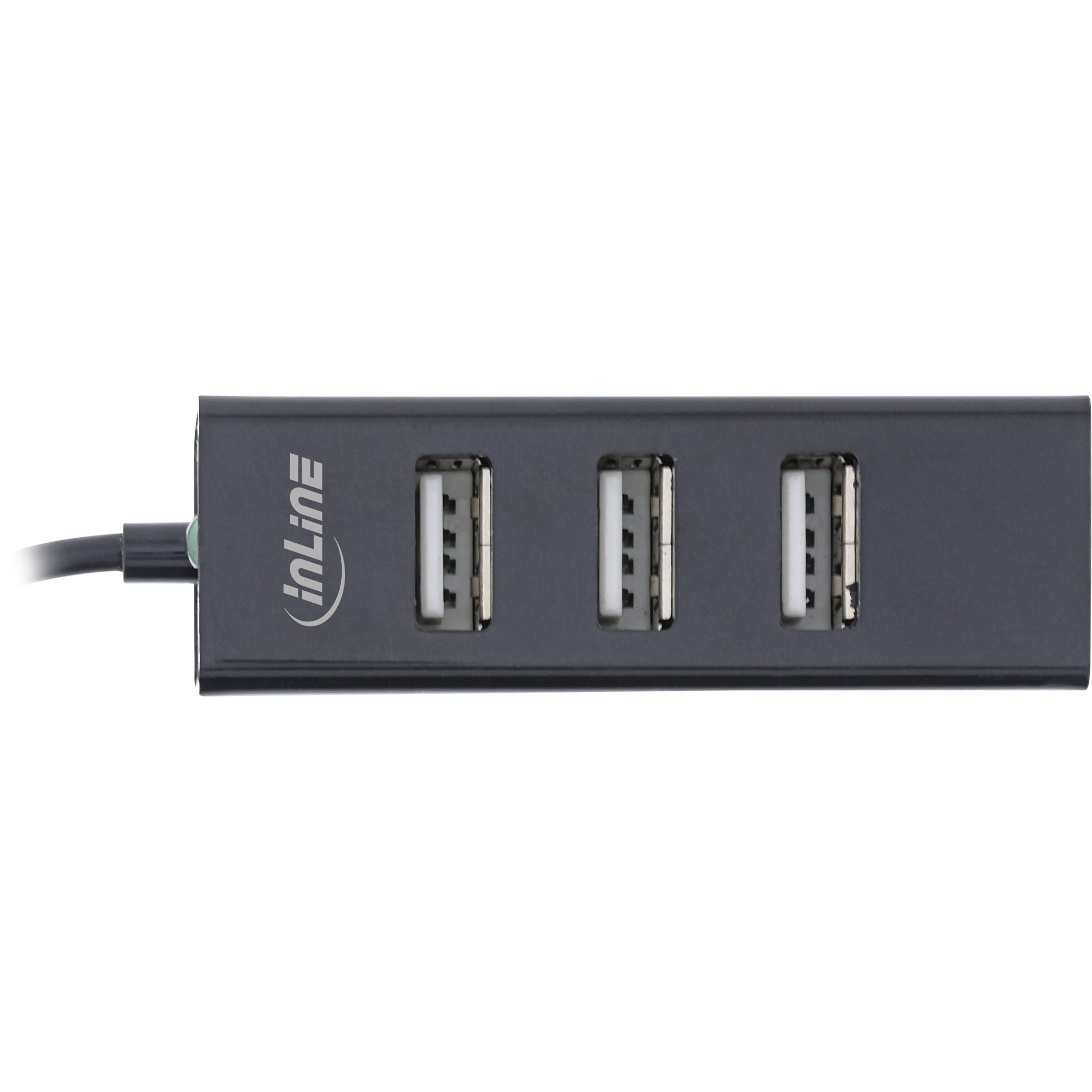 Inline® USB 2.0 4-Port Hub, USB-C Stecker auf 4x USB-A Buchse, Kabel 15cm