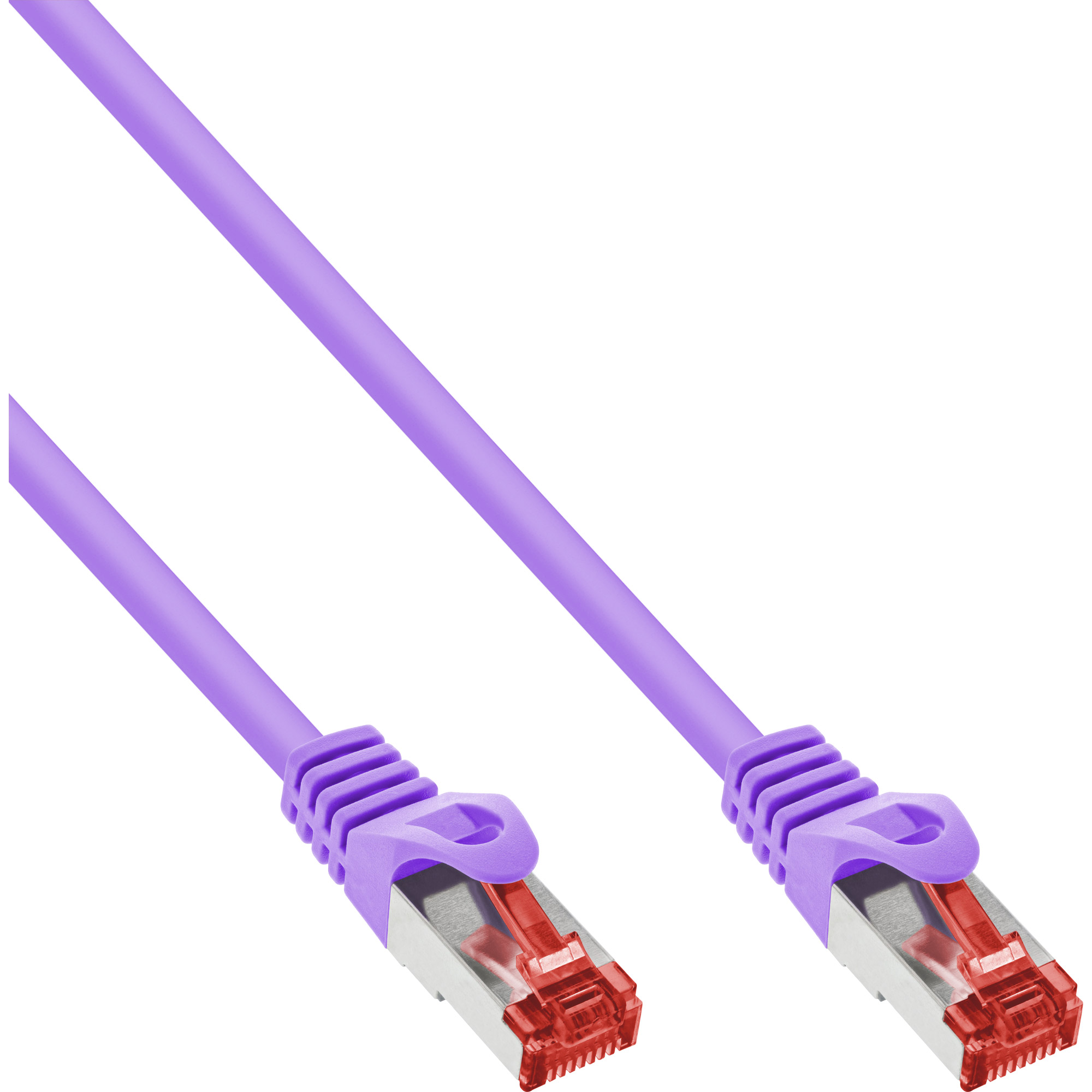 InLine Patchkabel - S/FTP (PiMf) - Cat.6 - 250MHz PVC Kupfer - Violett - 15m