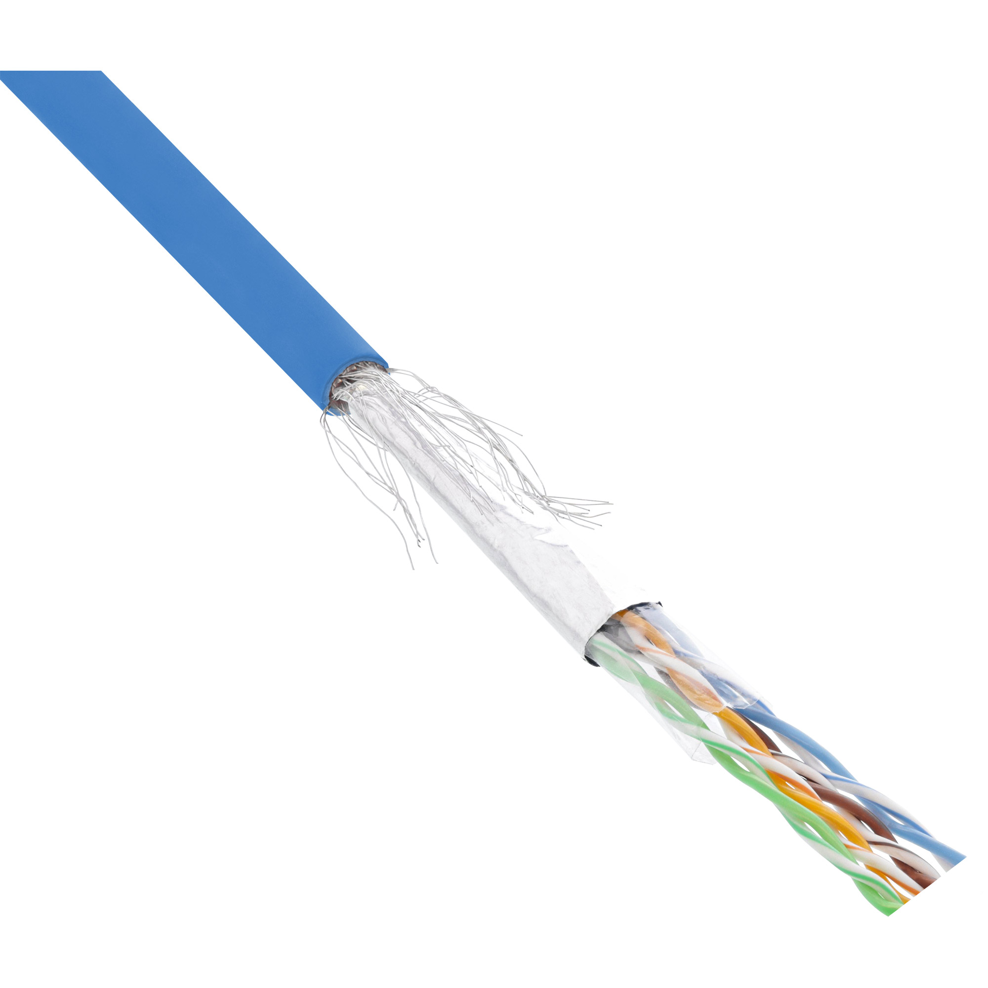 100m - Inline® Patchkabel Cat.5e, blau, SF/UTP, AWG26, PVC