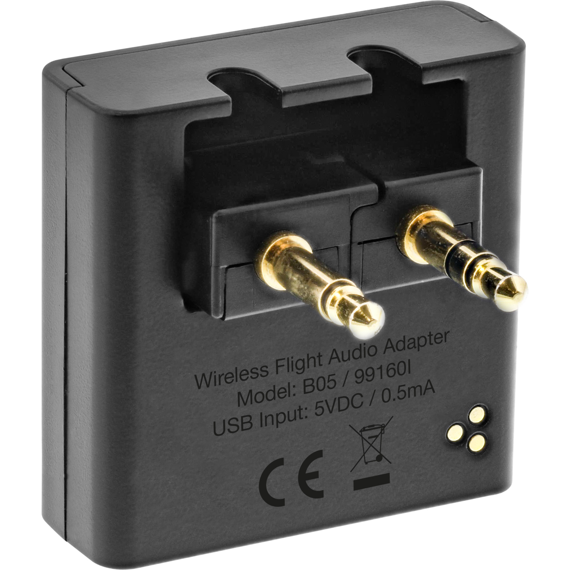 Inline® Flugzeug Bluetooth Audio Transmitter Sender, BT 5.0, aptX HD/LL