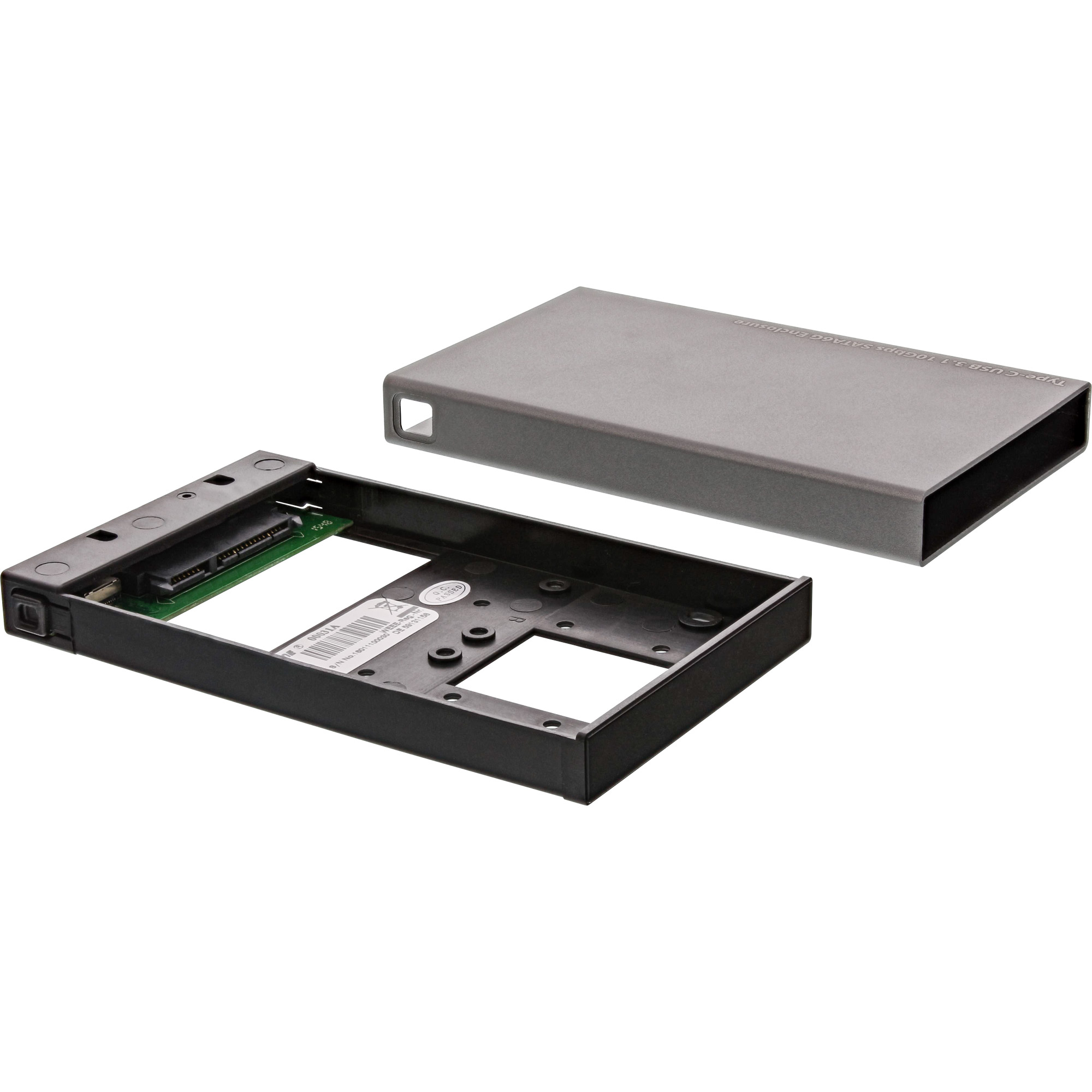 Inline® USB 3.1 Gehäuse für 6,35cm (2,5") 6G SATA-Festplatte / SSD, USB-C Buchse