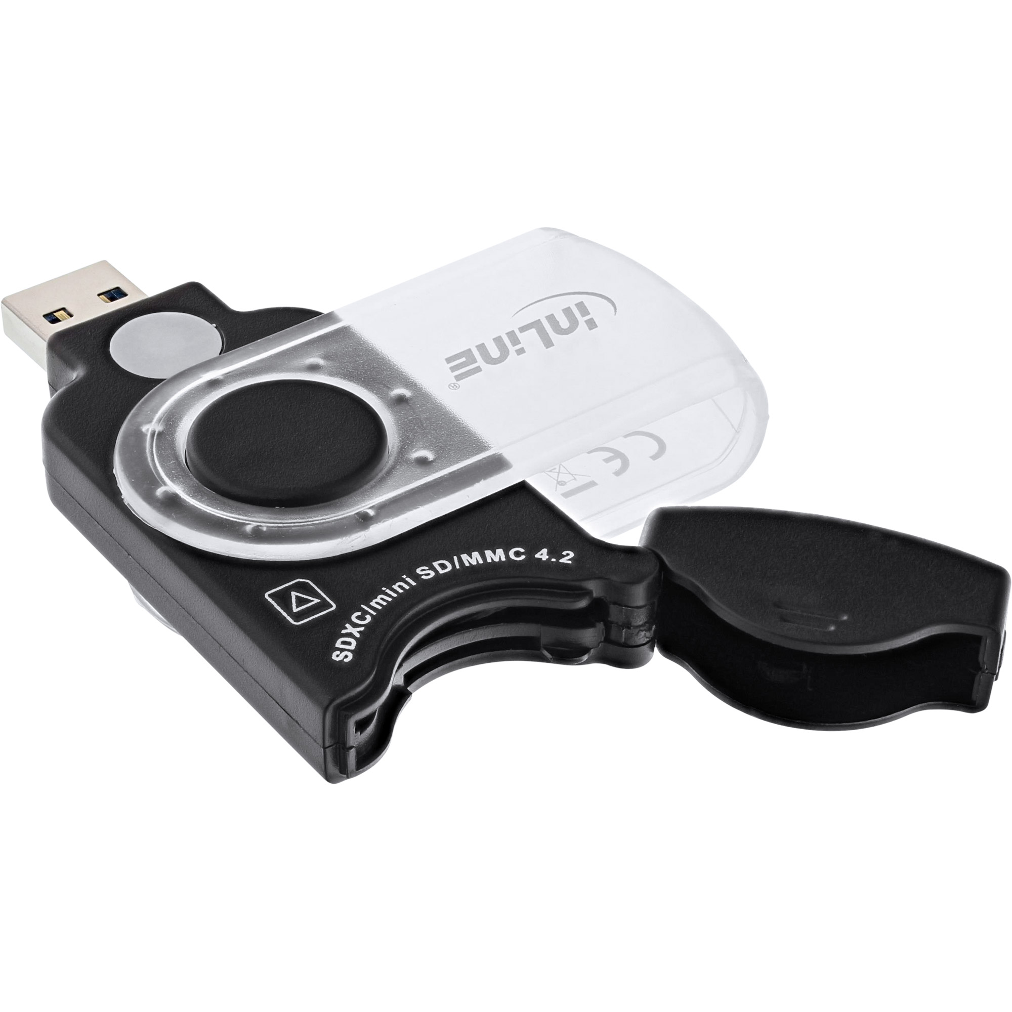 Inline® Mobile Card Reader USB 3.0, für SD/SDHC/SDXC, microSD
