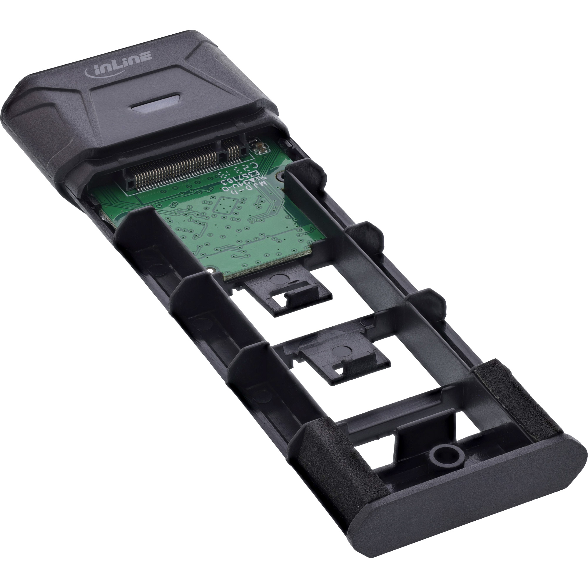 Inline® USB3.2 Gen.2 USB-C zu M.2 SSD (PCIe NVMe & SATA) gehäuse