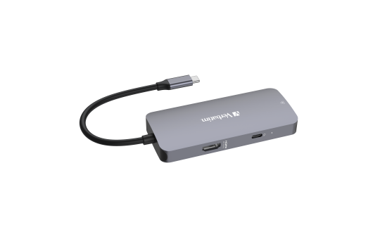 USB-C Multiport-Hub Verbatim ''CMH-05'', 2x USB 3.2C, HDMI 4K, USB 3.1-C Kabel