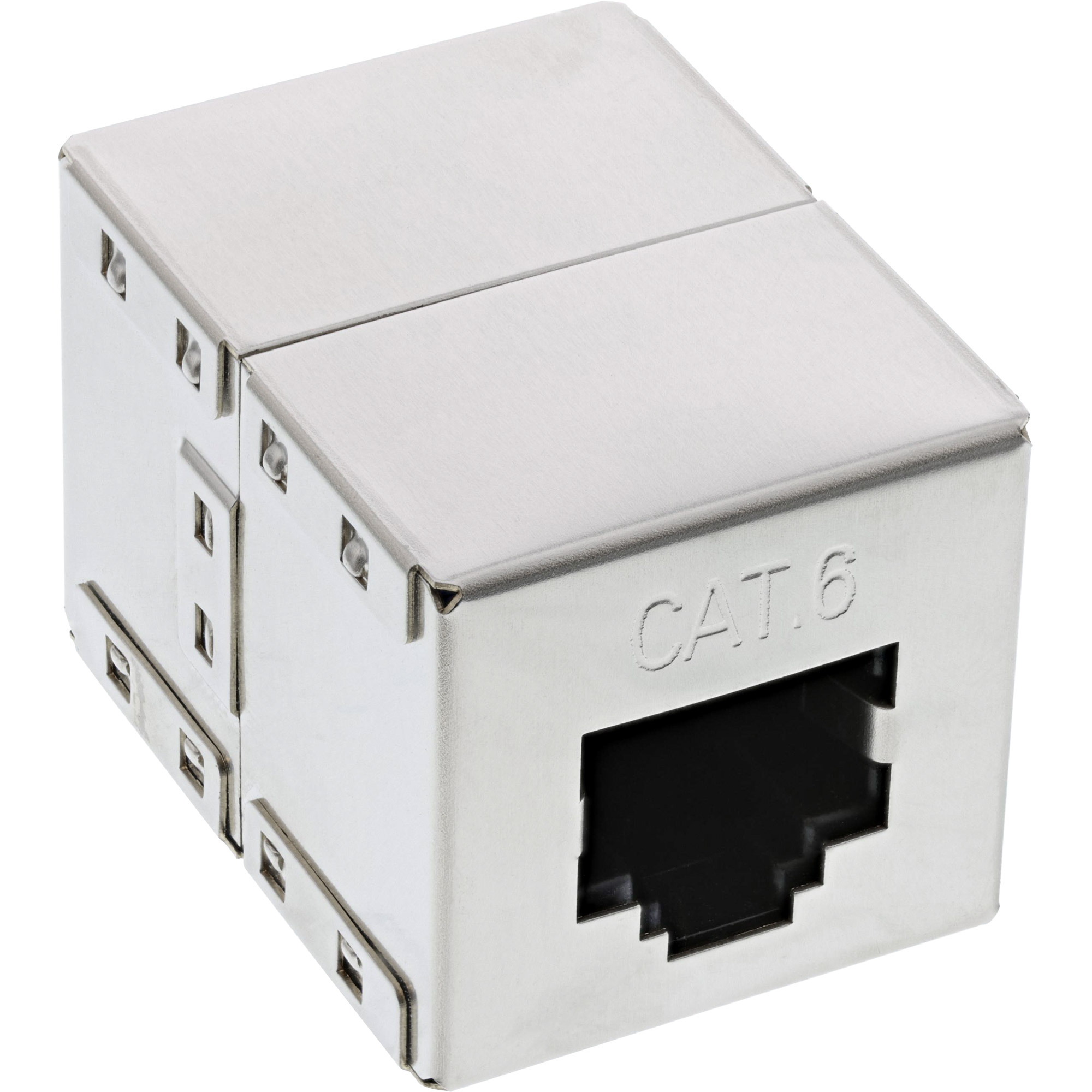 Inline® Patchkabelkupplung Cat.6, 2x RJ45 Buchse, geschirmt