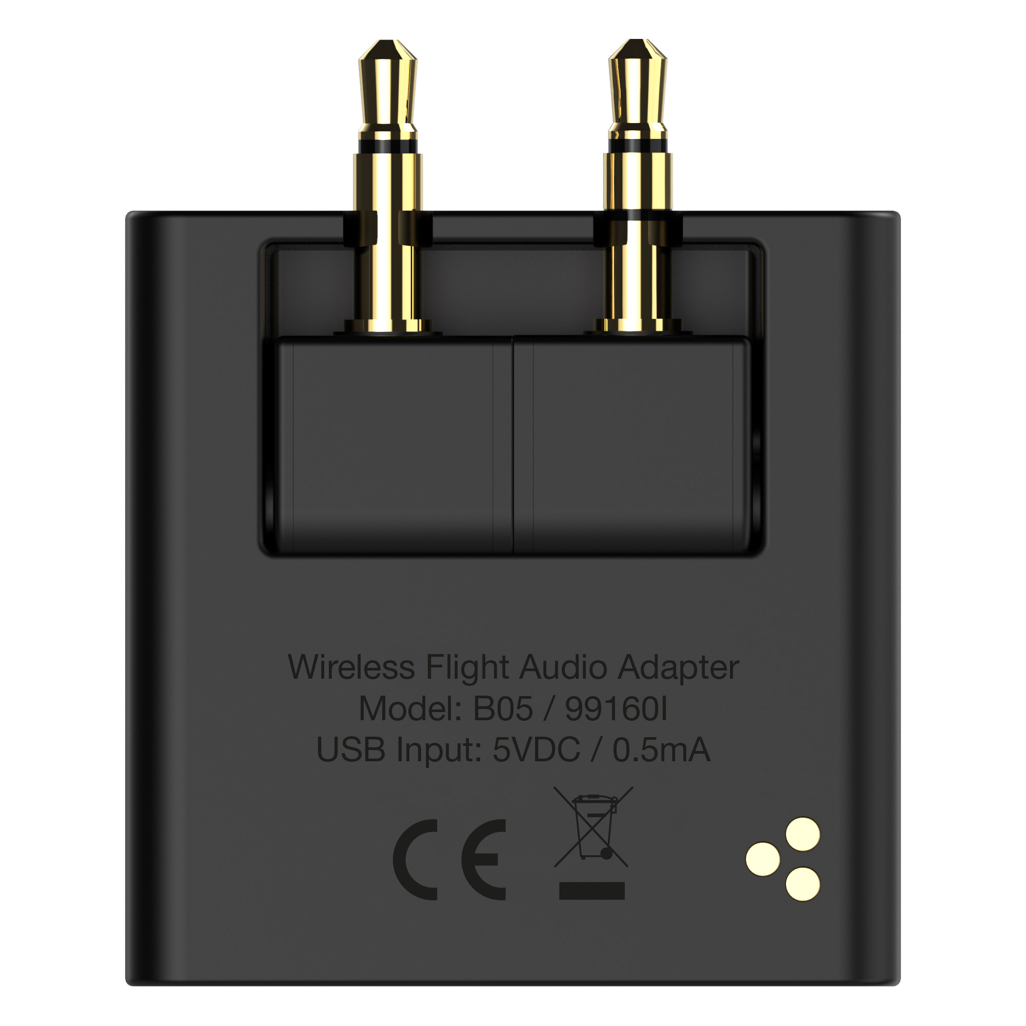 Inline® Flugzeug Bluetooth Audio Transmitter Sender, BT 5.0, aptX HD/LL