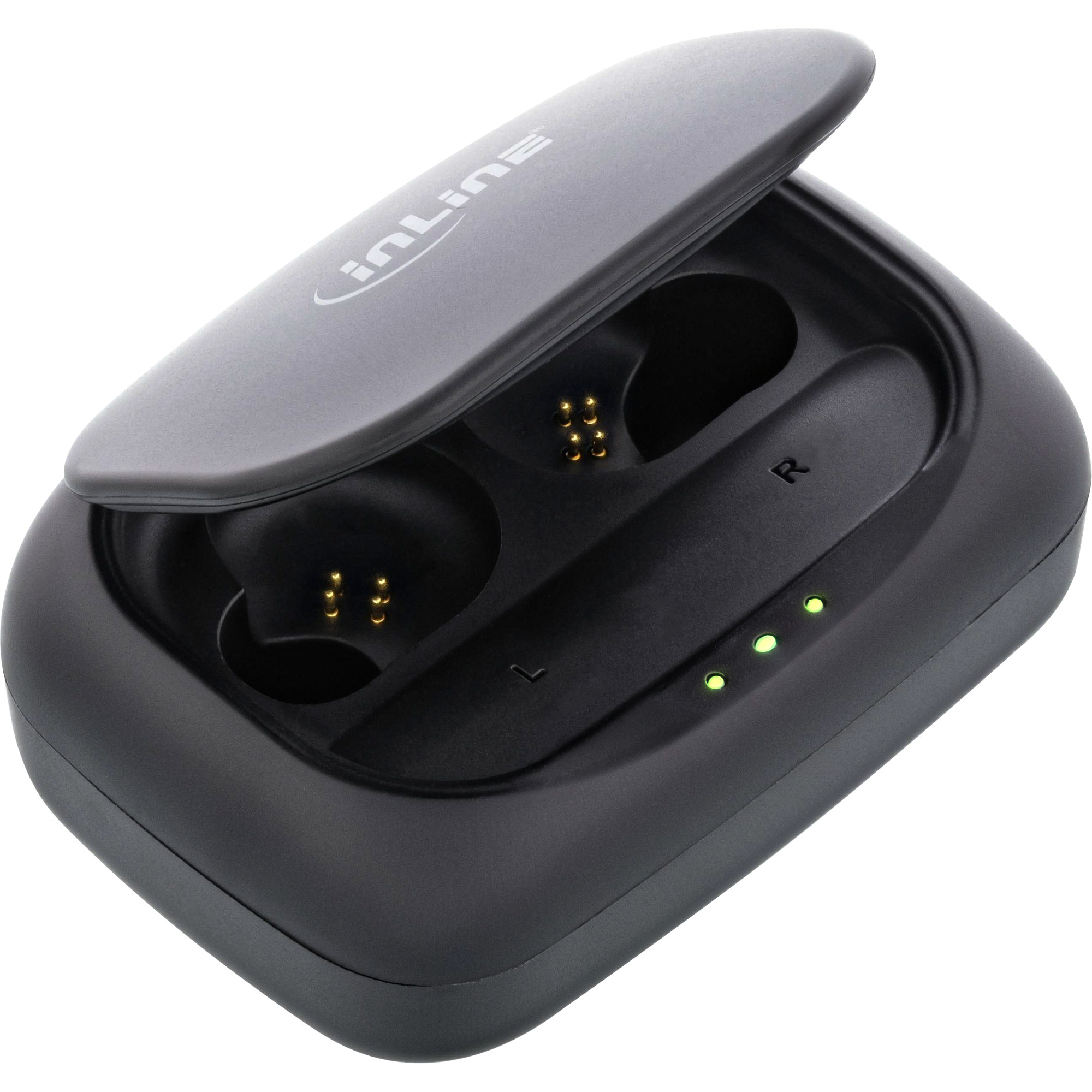 Inline® PURE Air TWS, Bluetooth In-Ear Kopfhörer mit TWS, mit Qi-Case PowerBank