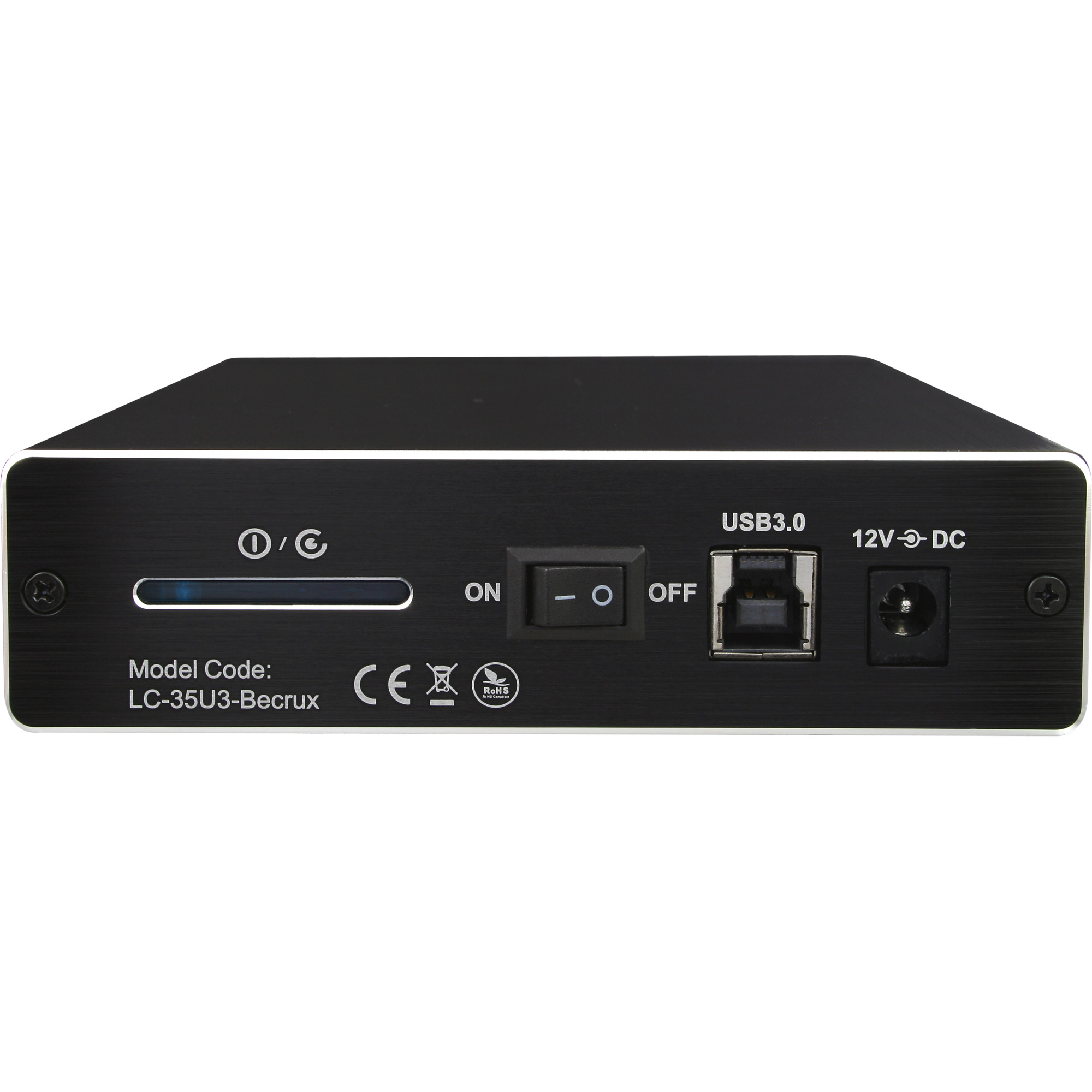 LC-Power LC-35U3-Becrux, externes 3,5"-SATA-gehäuse, USB 3.0, Alu, schwarz